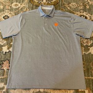 Clemson Tigers Vansport Polo Shirt‎ XL Color Grey Size XL